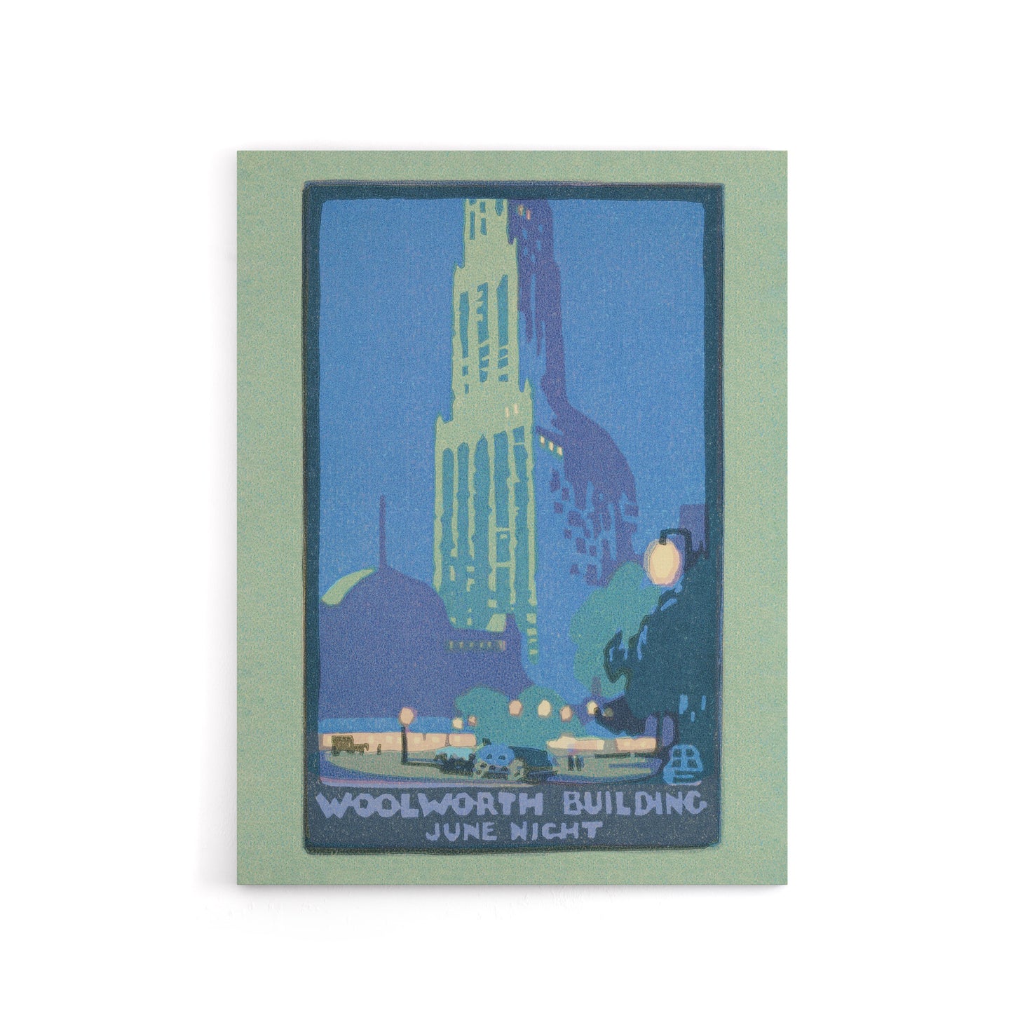 Woolworth Building June Night Elmer Canvas Wall Art Print