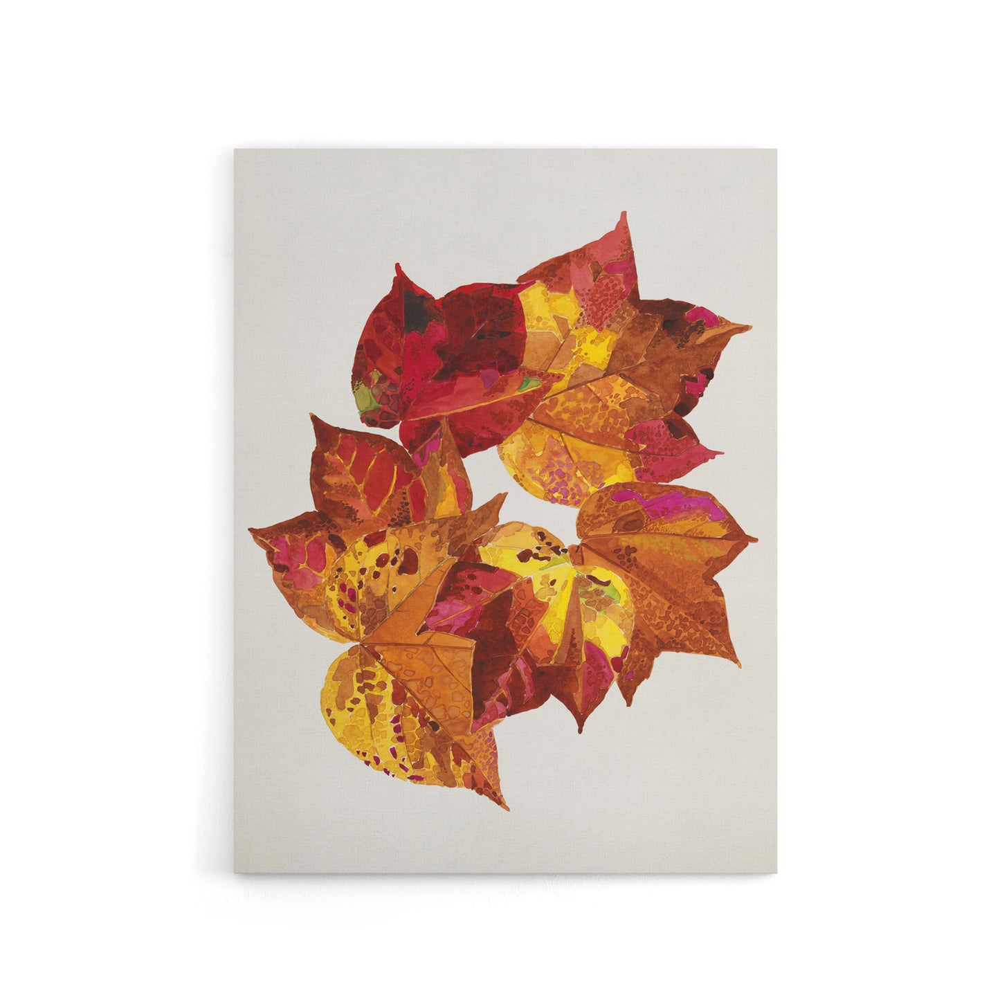 Autumn Leaves Leaf Patterns Reijer Stolk Canvas Wall Art Print