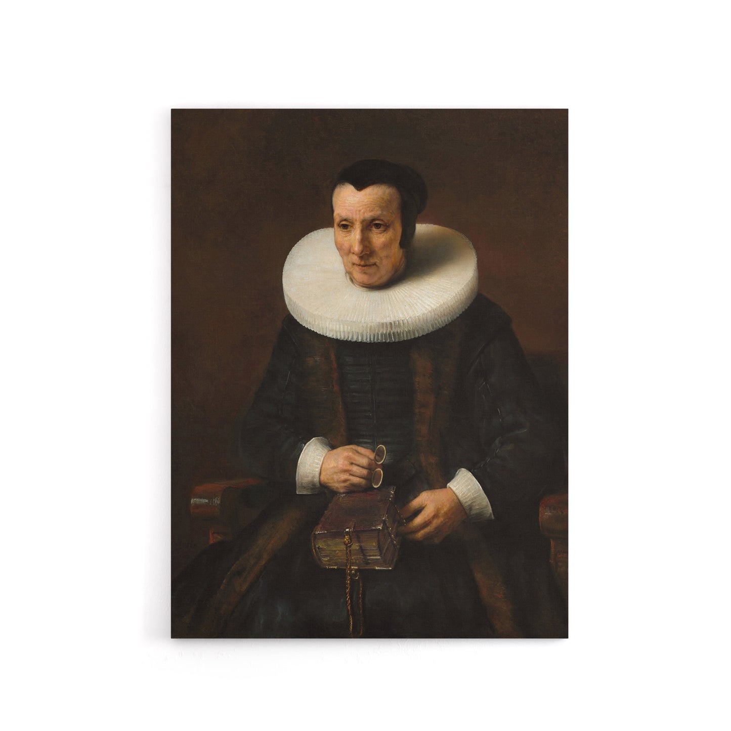 Old Lady with a Book Rembrandt van Rijn Canvas Wall Art Print