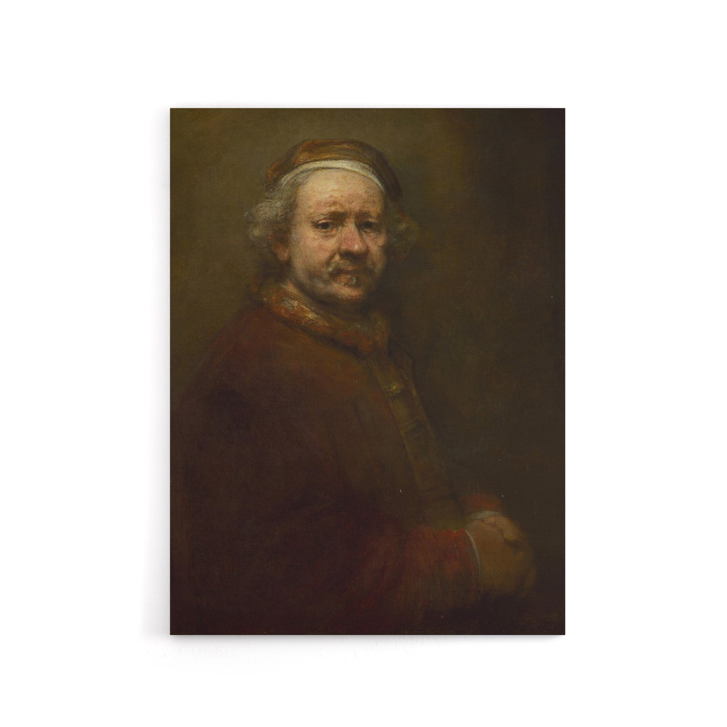 Self Portrait at the Age of 63 Rembrandt Canvas Wall Art Print