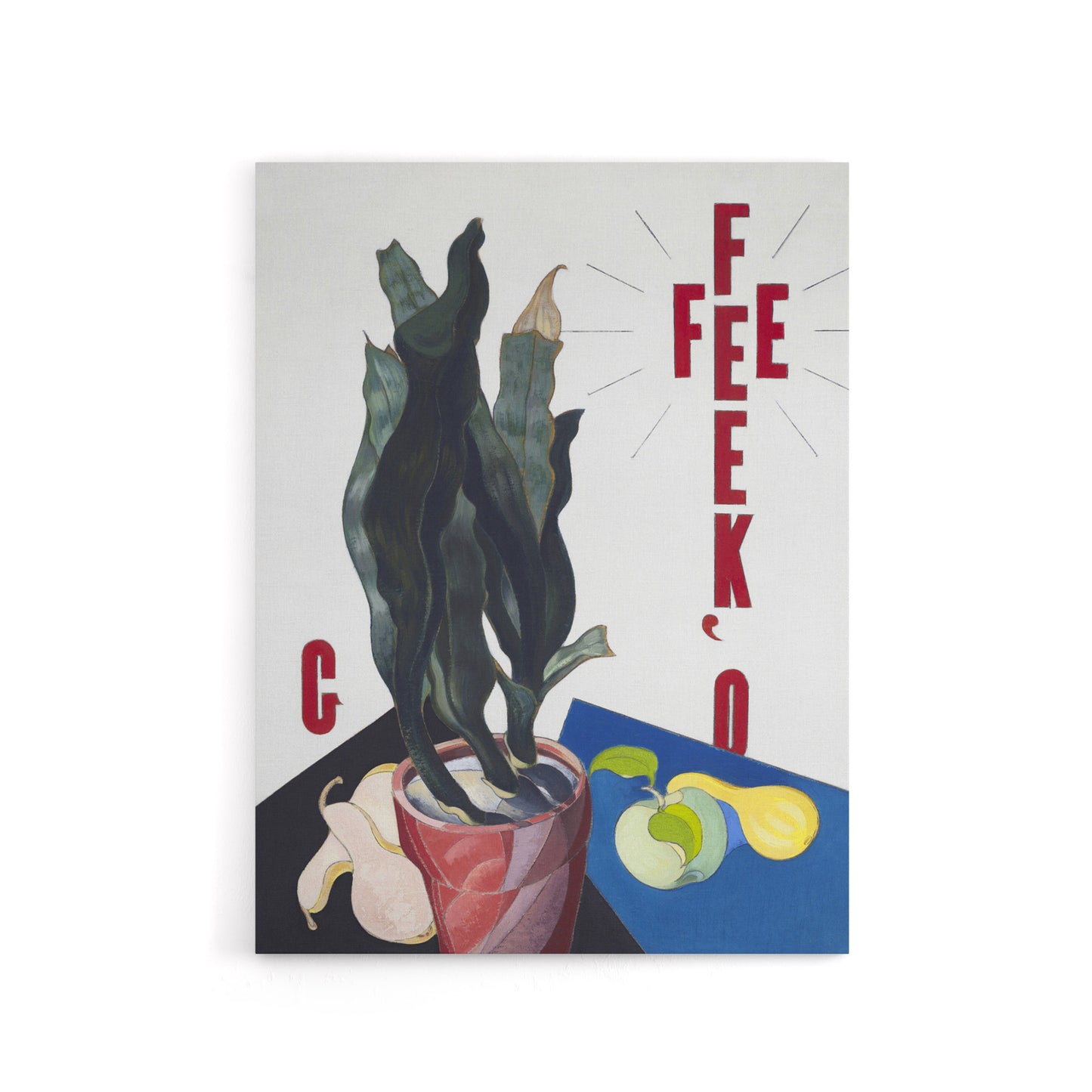 O Keeffe Stylised Poster Portrait Demuth Canvas Wall Art Print