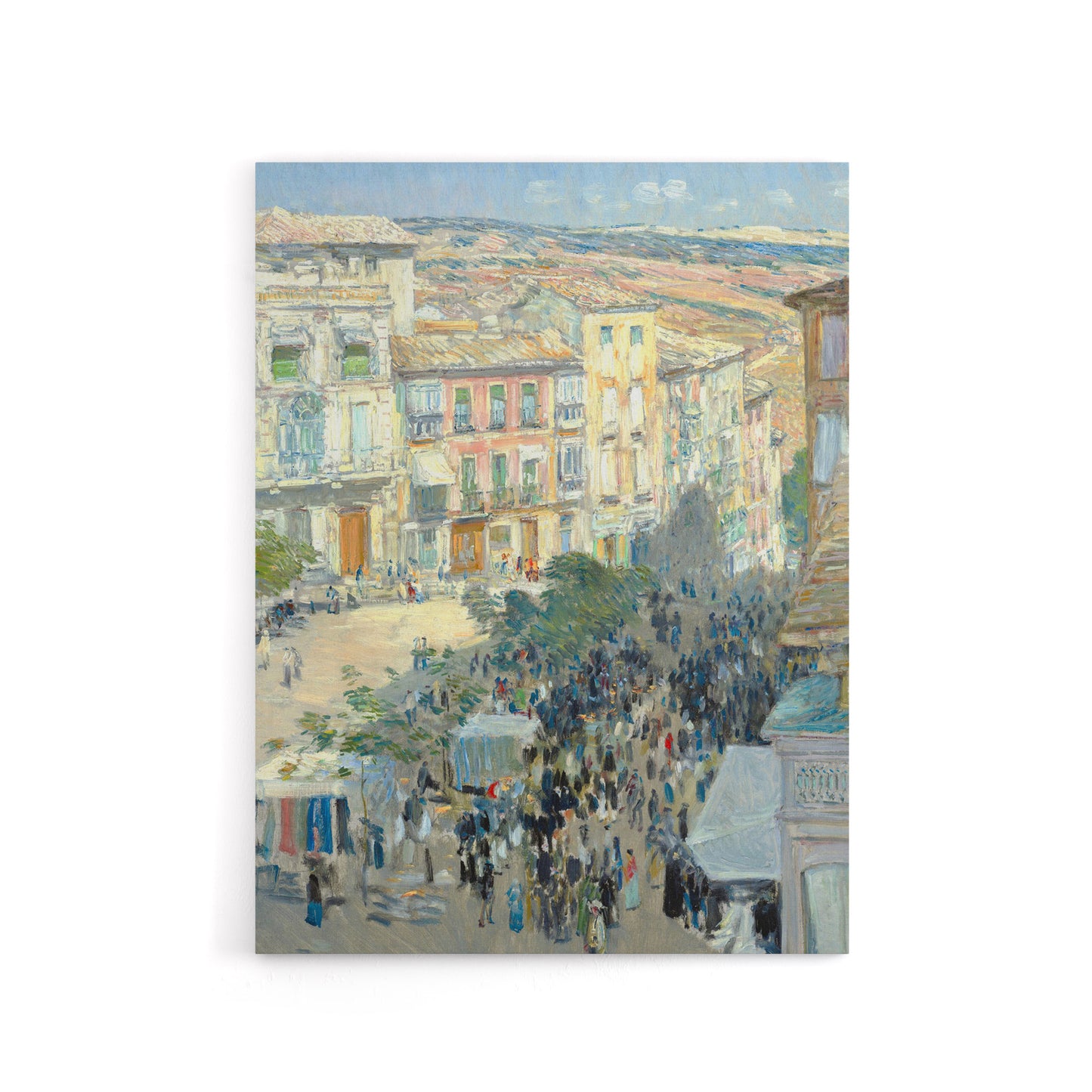 View of a Southern French City Hassam Canvas Wall Art Print