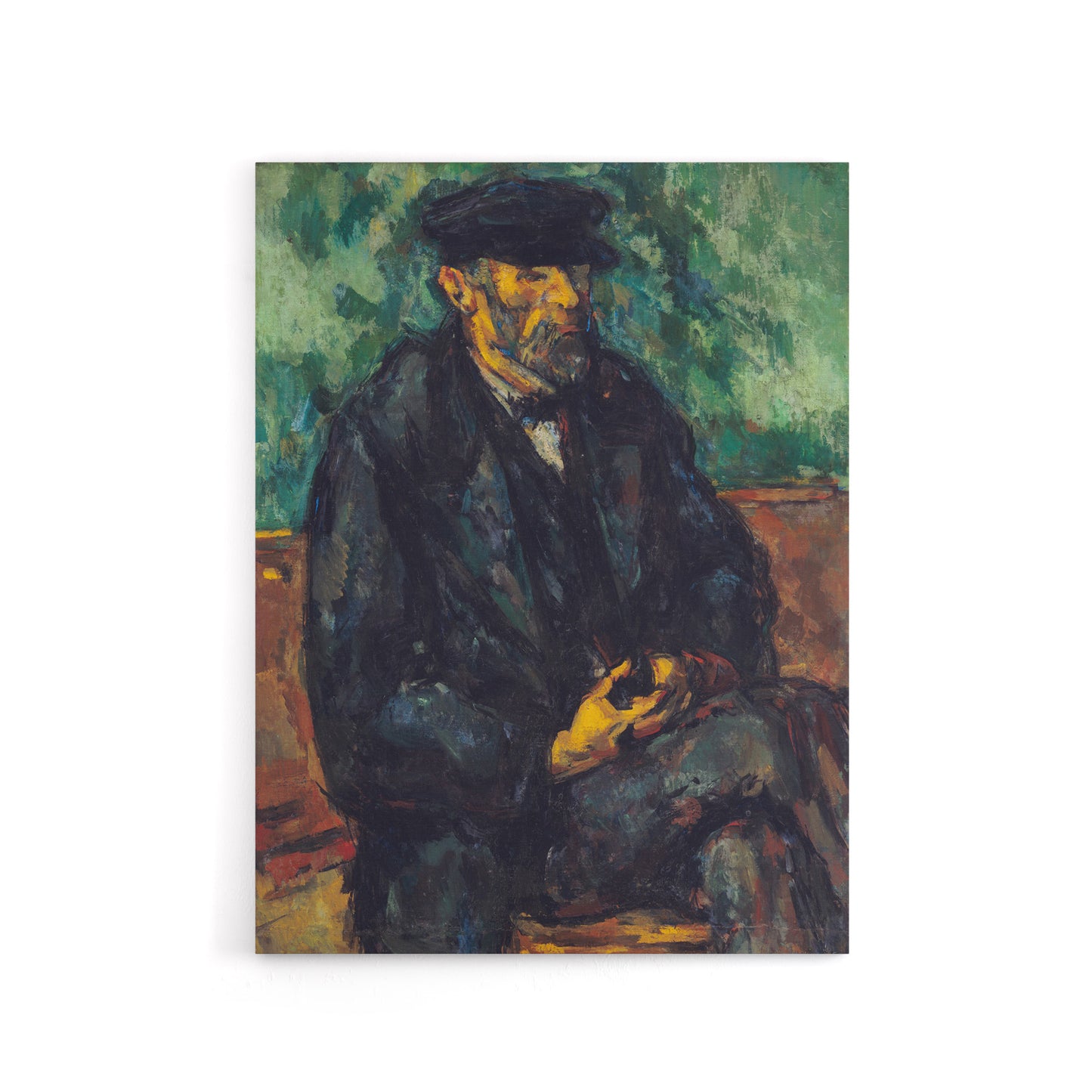 The Gardener Vallier Portrait Painting Cezanne Canvas Wall Art Print