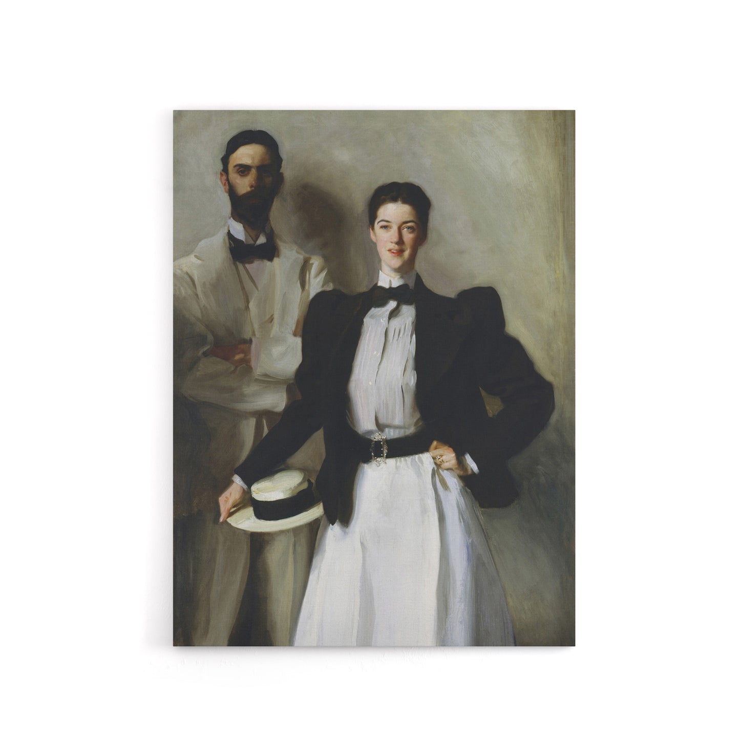 Mr And Mrs Stokes Portrait Sargent Canvas Wall Art Print
