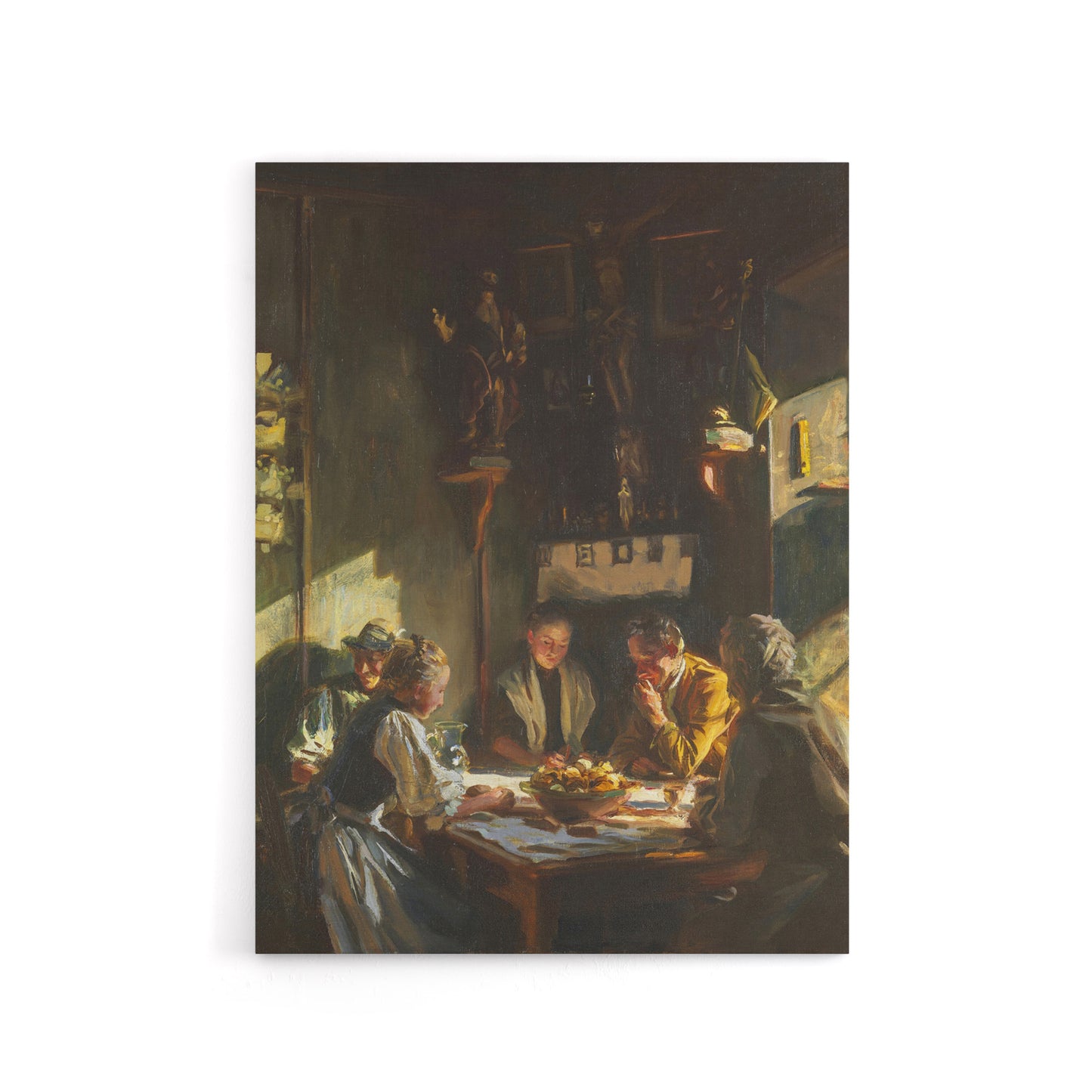 Tyrolese Interior Oil Painting Sargent Canvas Wall Art Print