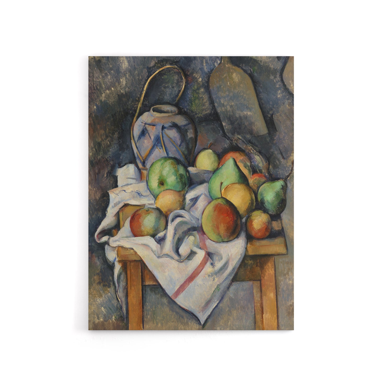 Ginger Jar and Fruit Still Life Paul Cezanne Canvas Wall Art Print