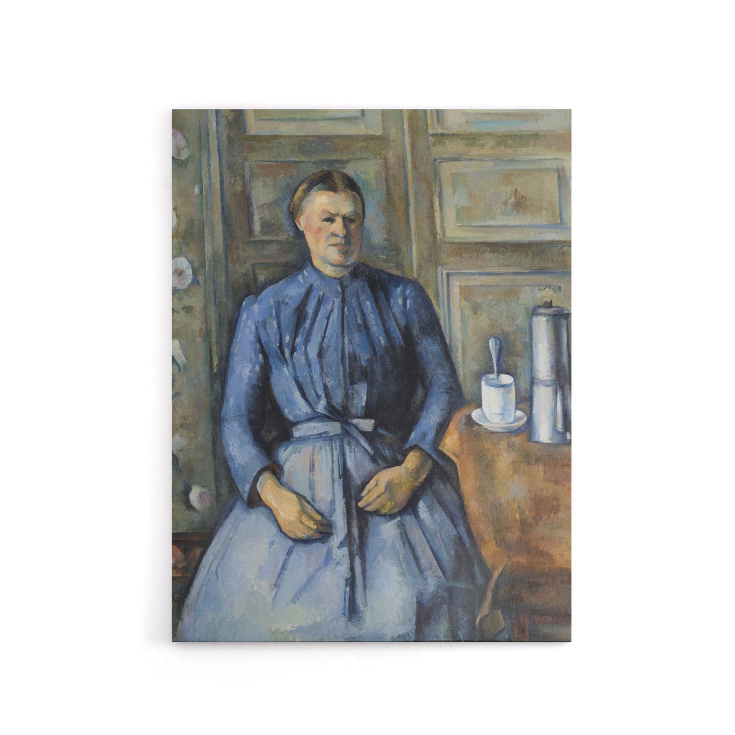 Woman with a Coffeepot Portrait Paul Cezanne Canvas Wall Art Print
