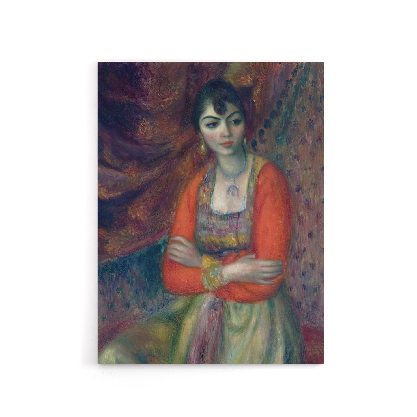 Armenian Girl in Traditional Taraz Glackens Canvas Wall Art Print
