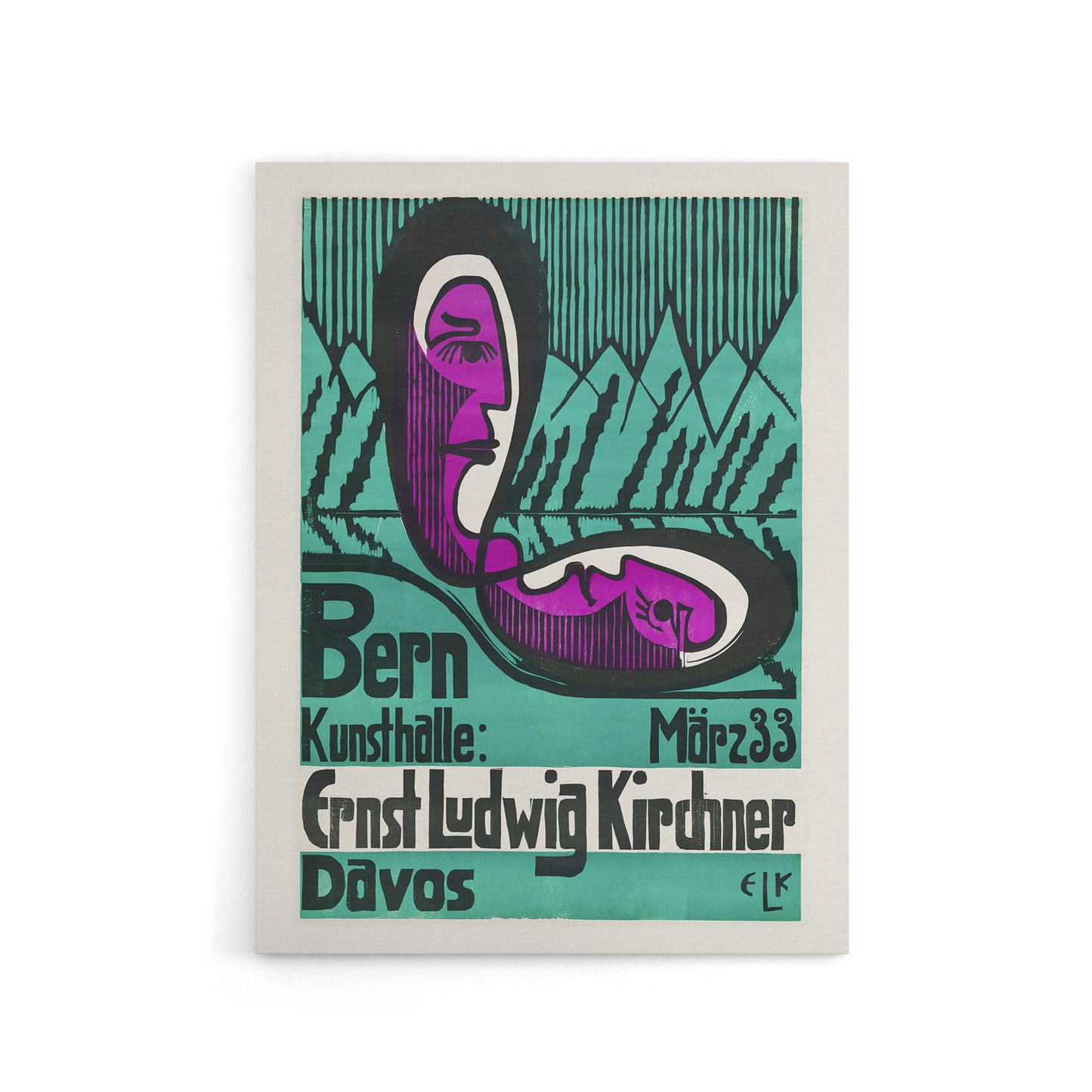 Retrospective Exhibition Poster Kirchner Canvas Wall Art