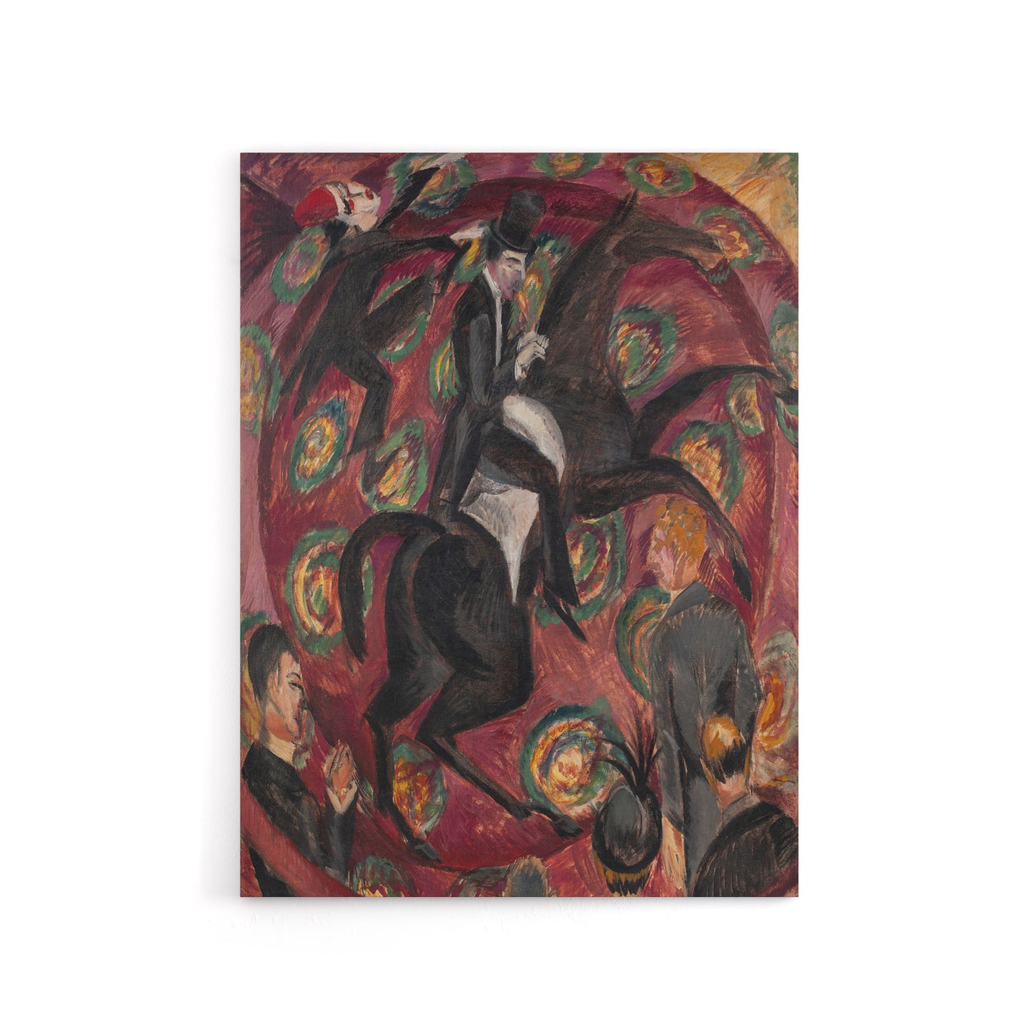 Circus Rider Castanets Dancers Kirchner Canvas Wall Art