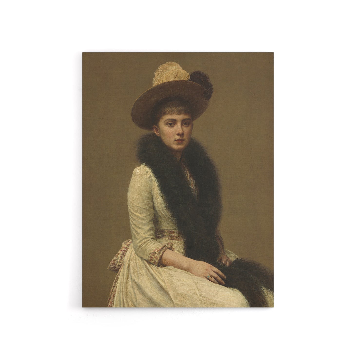 Artists Niece Sonia Portrait Latour Canvas Wall Art Print