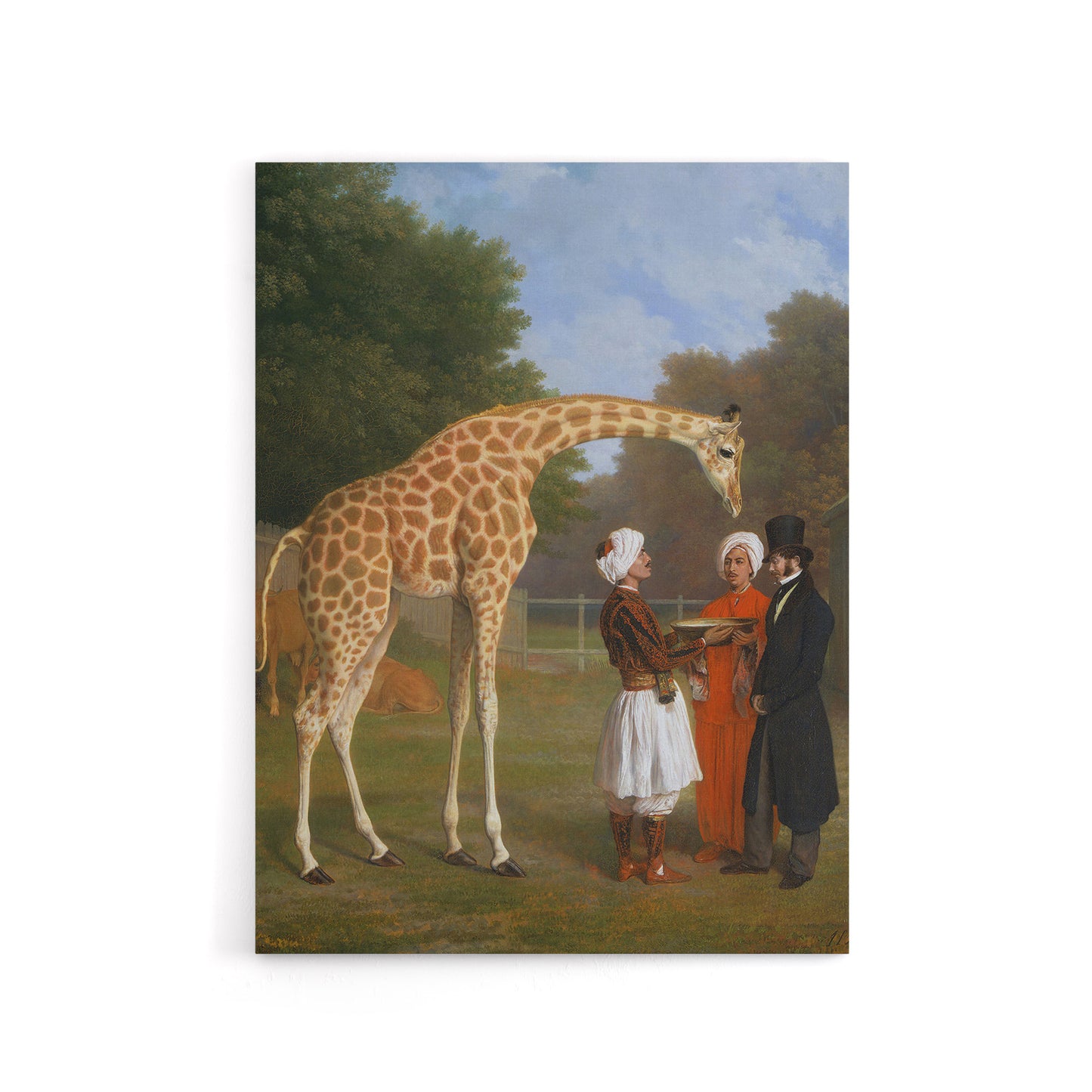 Nubian Giraffe Oil Painting Agasse Canvas Wall Art Print