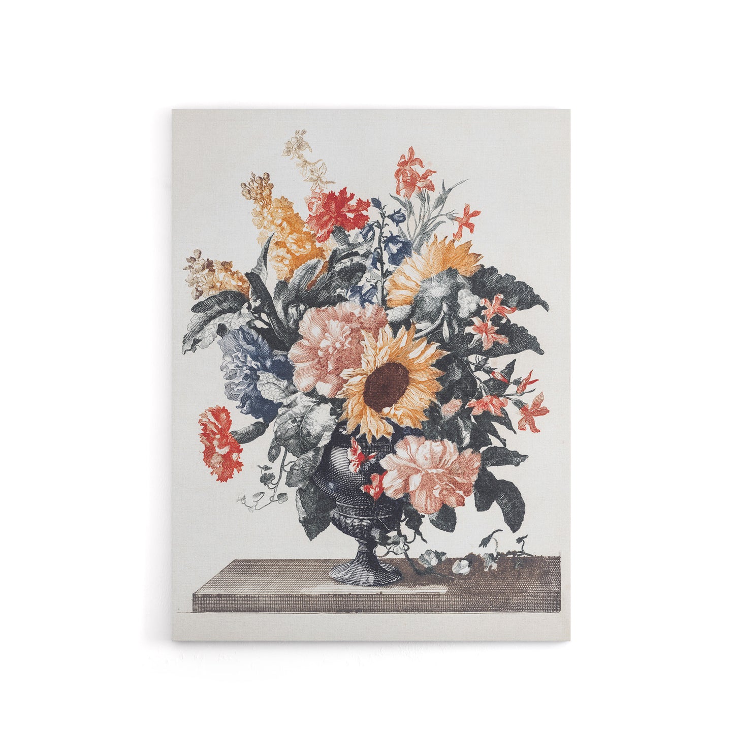 Stone Vase Bouquet With Sunflowers Teyler Canvas Wall Art