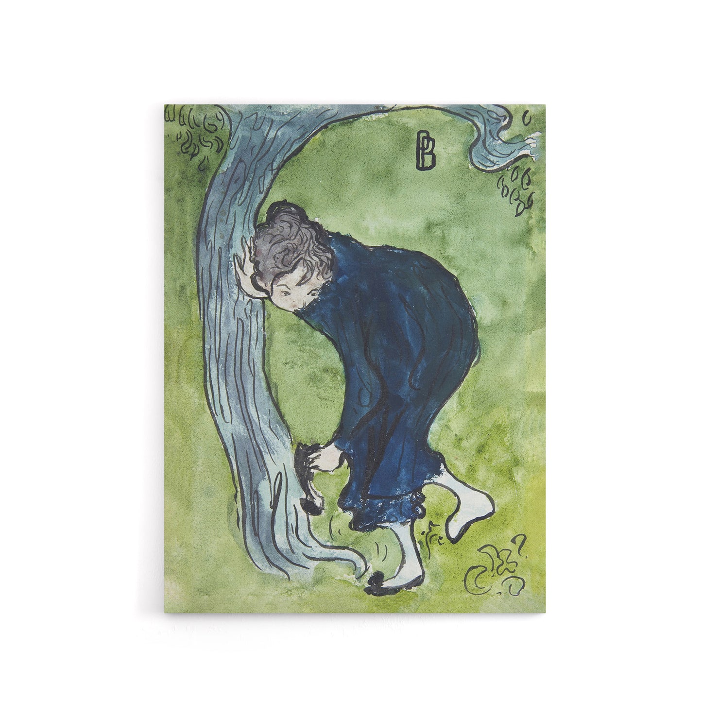 The False Step Watercolour Painting Bonnard Canvas Wall Art