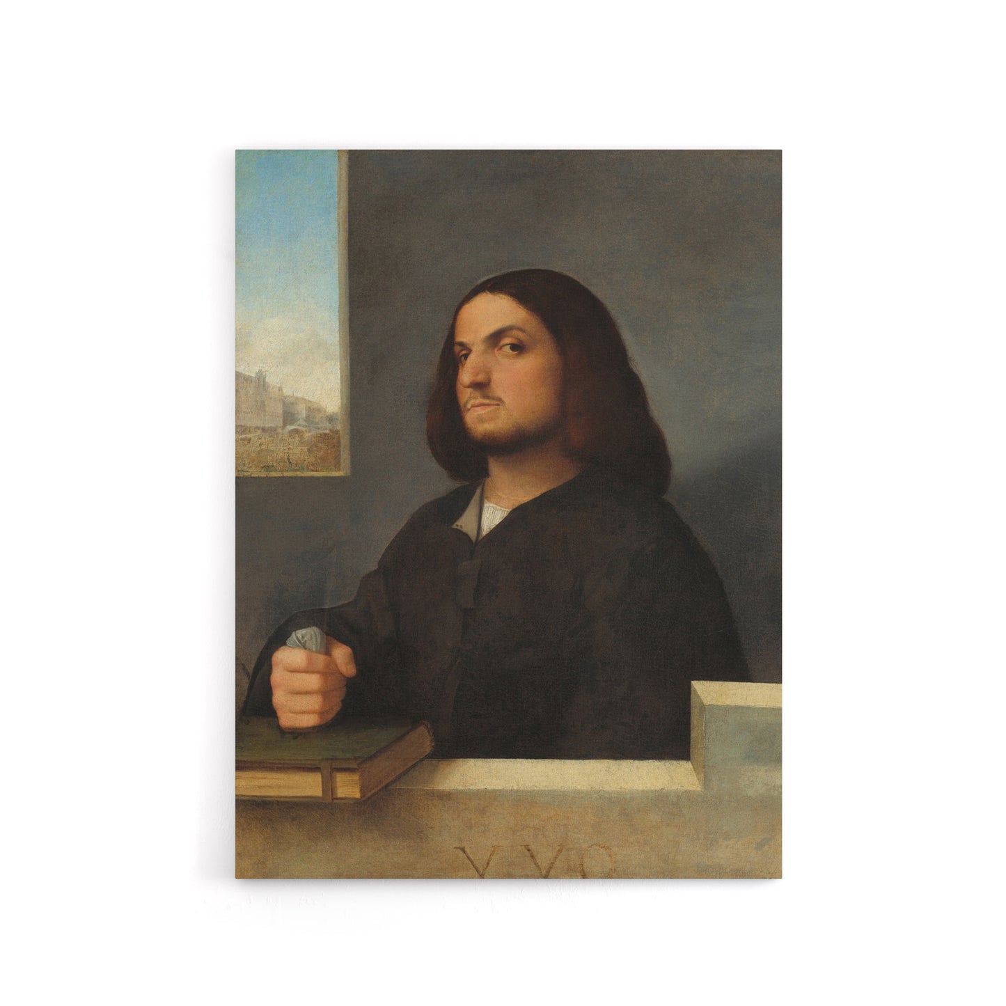 Giorgione Portrait of a Venetian Gentleman Canvas Wall Art Print