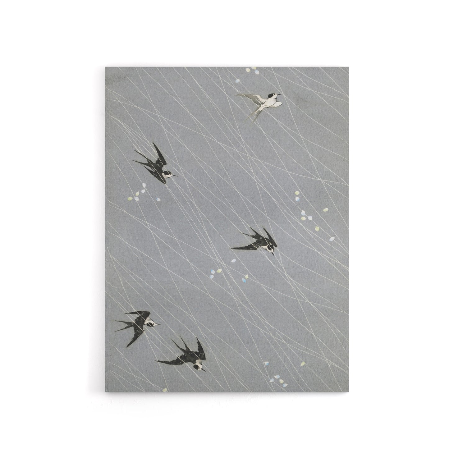 Nampei Swallows Birds Vintage Japanese Illustration Canvas Wall Art Print