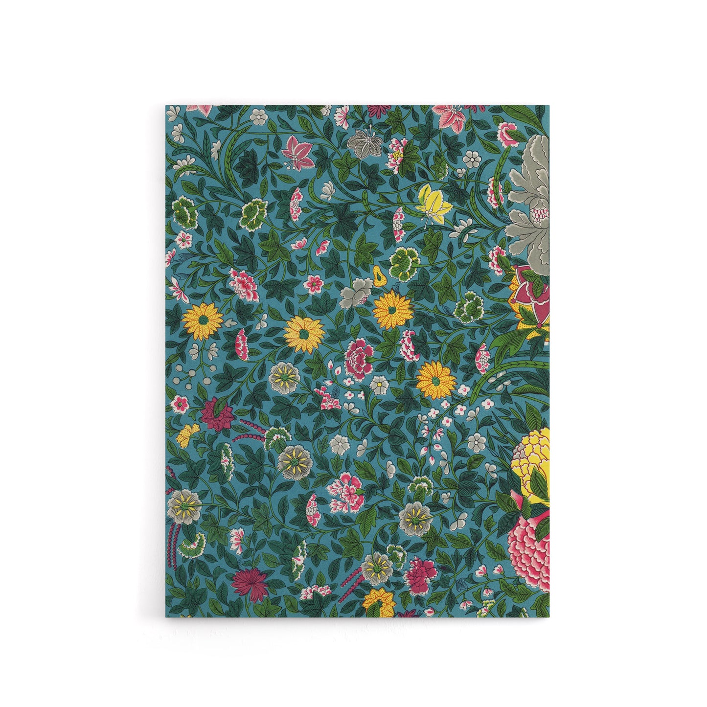 Owen Jones Colourful Chinese Botanical Pattern Canvas Wall Art Print