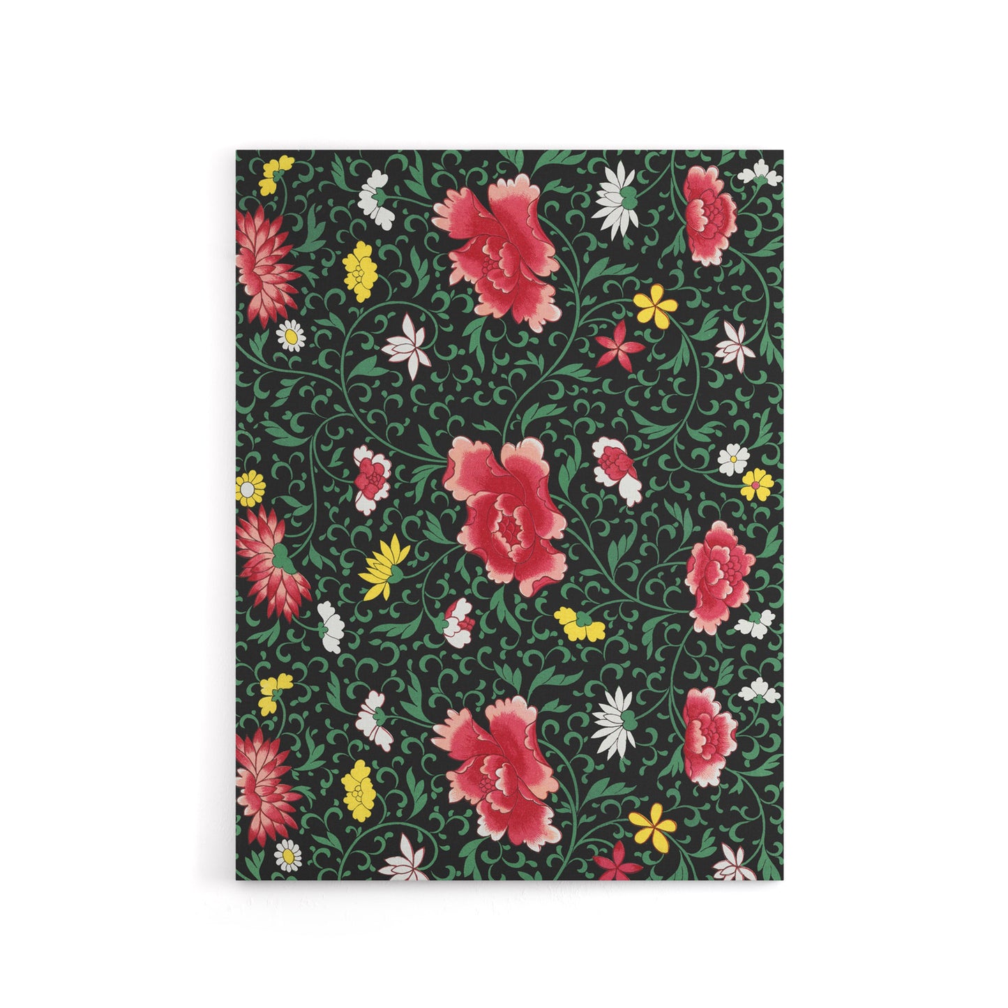 Owen Jones Elegant Chinese Flower Pattern Canvas Wall Art Print