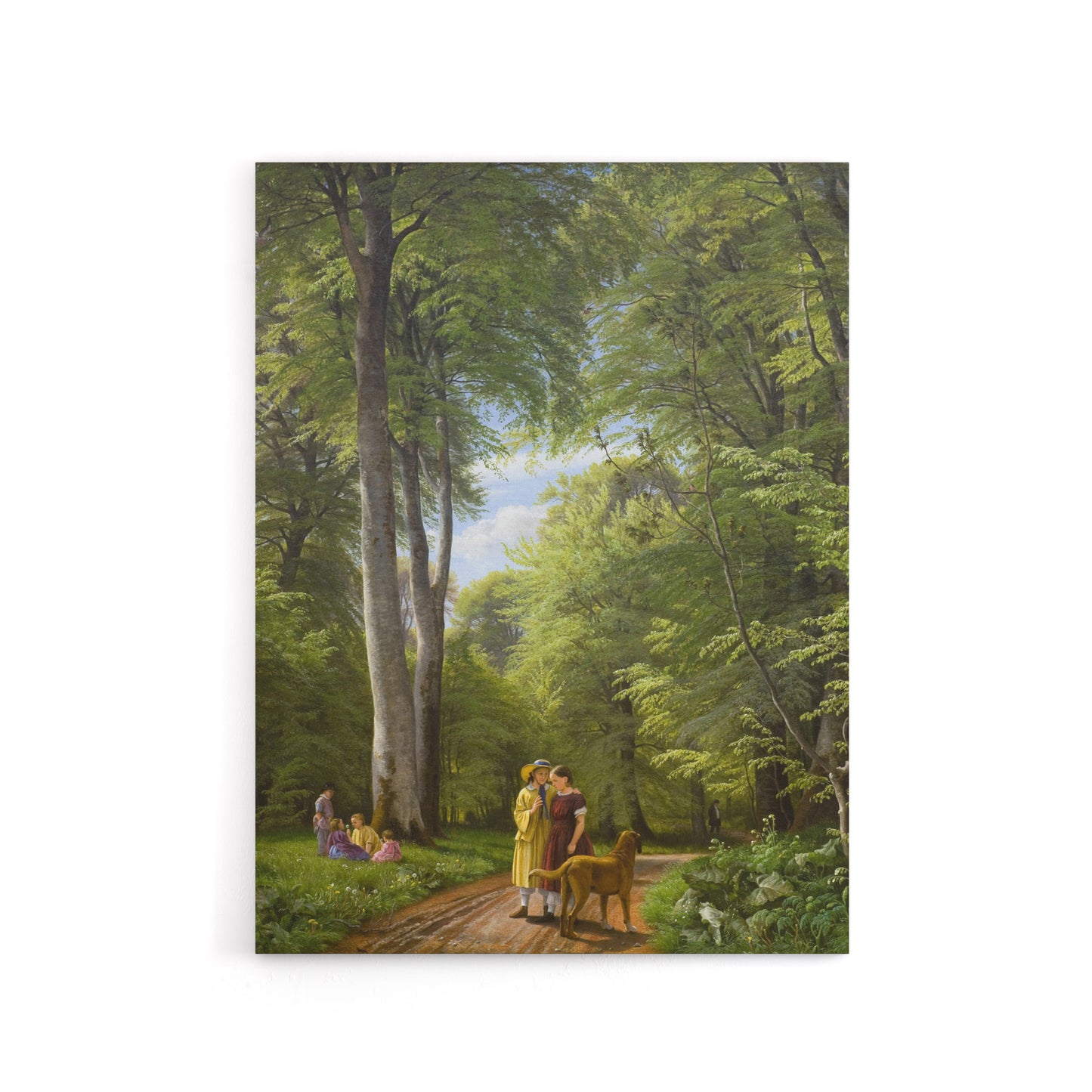 PC Skovgaard Beech Wood in May Zealand Landscape Canvas Wall Art Print