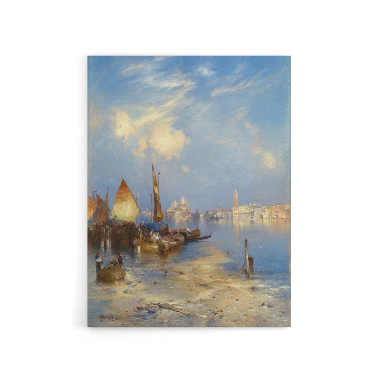 Thomas Moran A View of Venice Grand Canal Canvas Wall Art Print