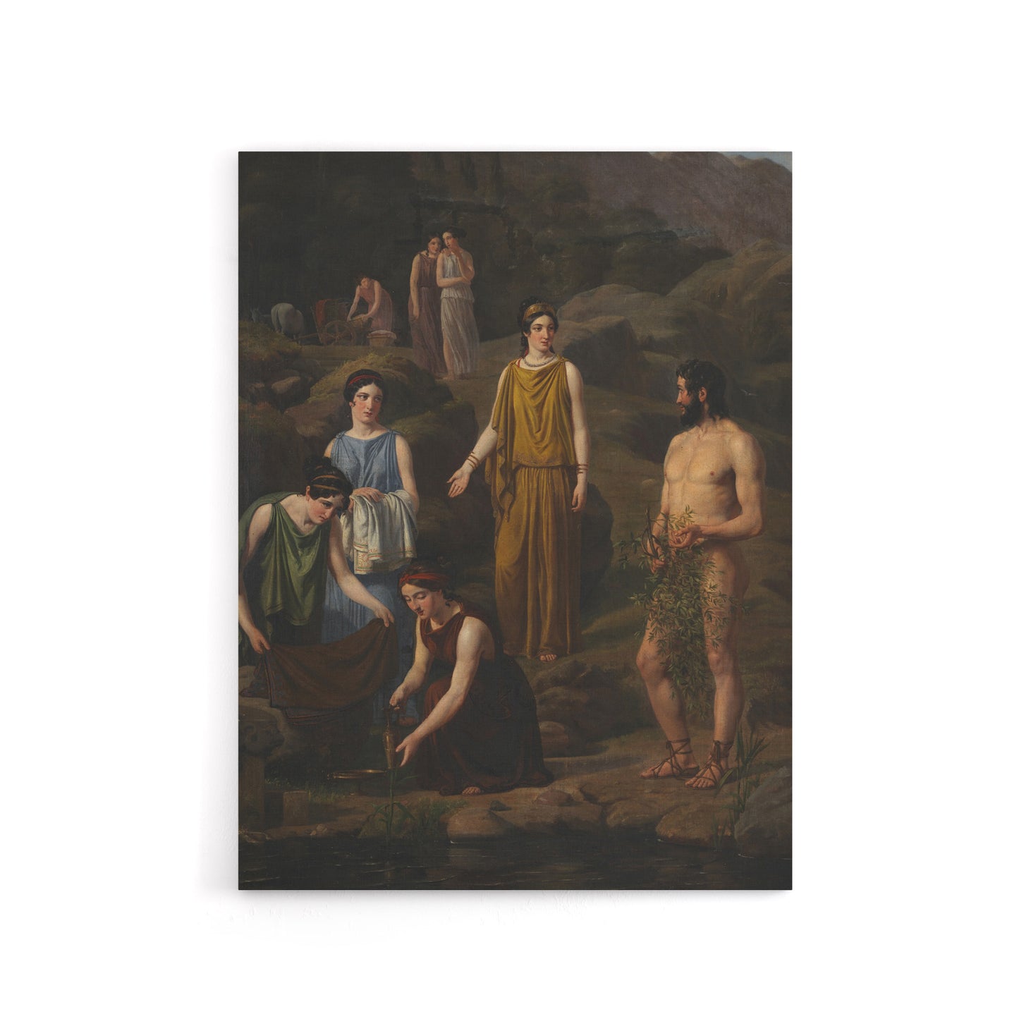 Wilhelm Marstrand Nausicaa Brings Odysseus Clothes Canvas Wall Art Print