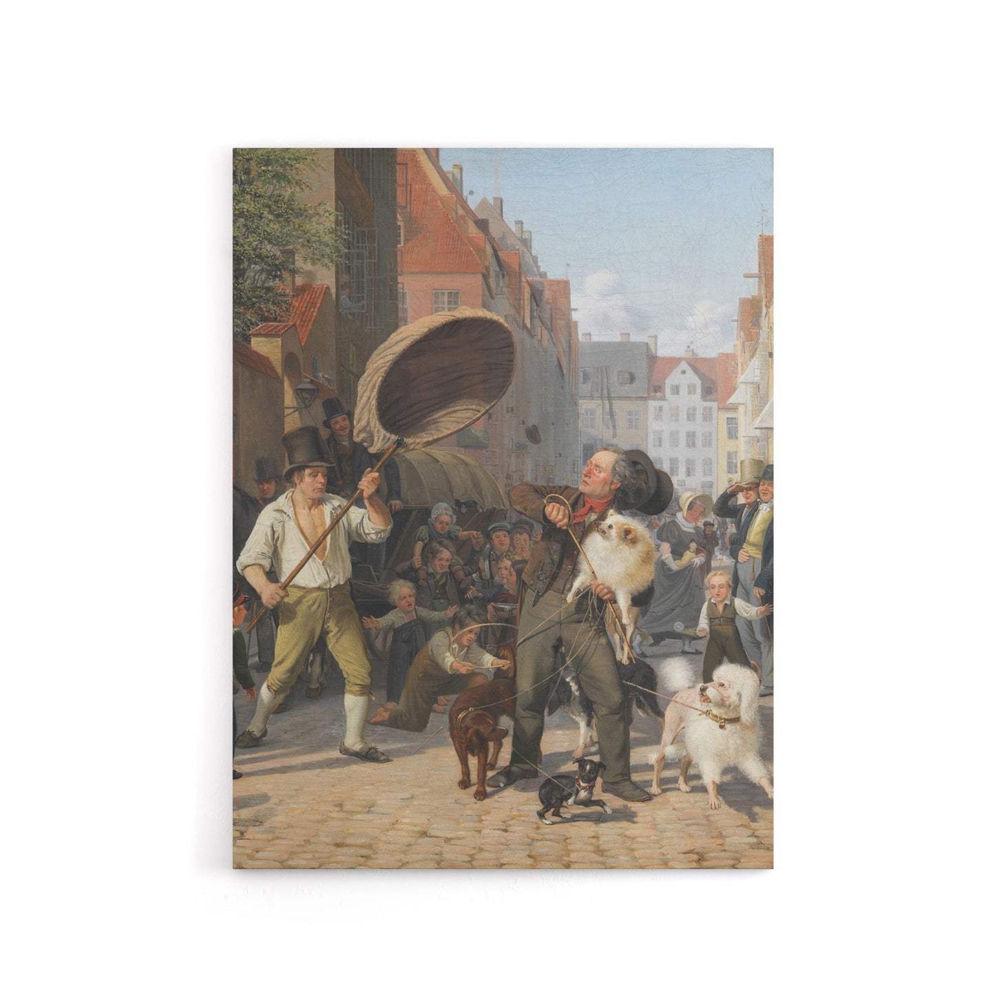 Wilhelm Marstrand Street Scene in the Dog Days Canvas Wall Art Print