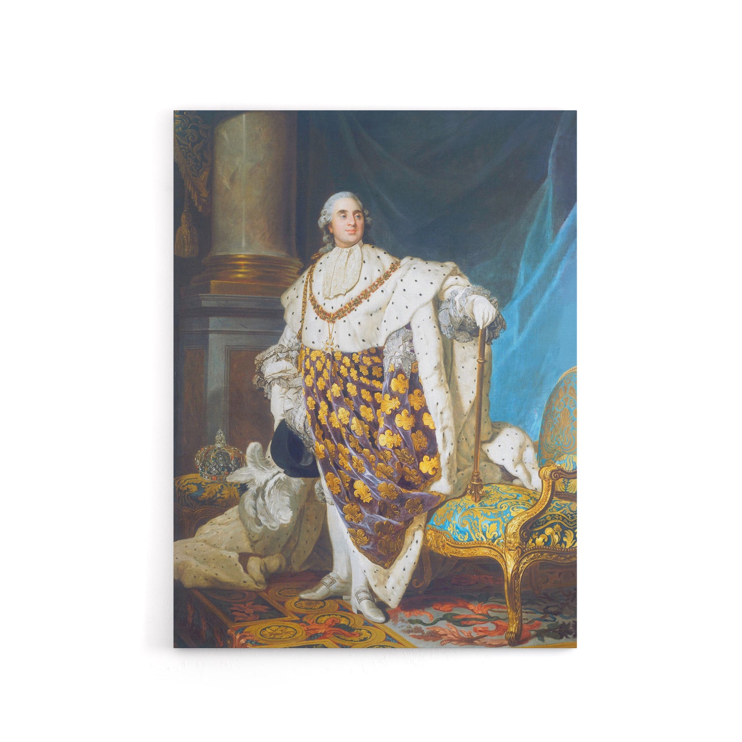 Duplessis King Louis XVI Royal Portrait Canvas Wall Art Print