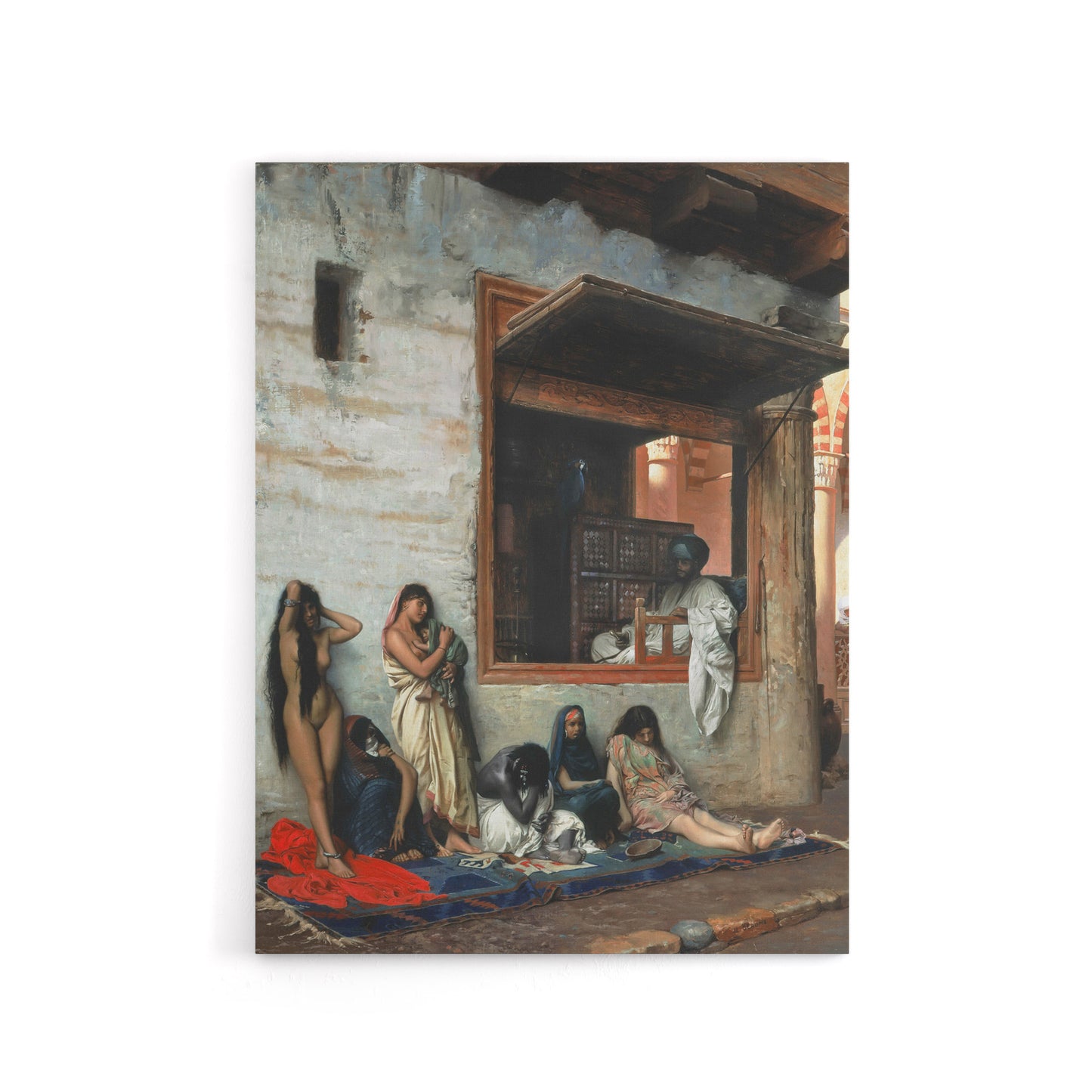 Jean Leon Gerome Slave Market Women Canvas Wall Art Print