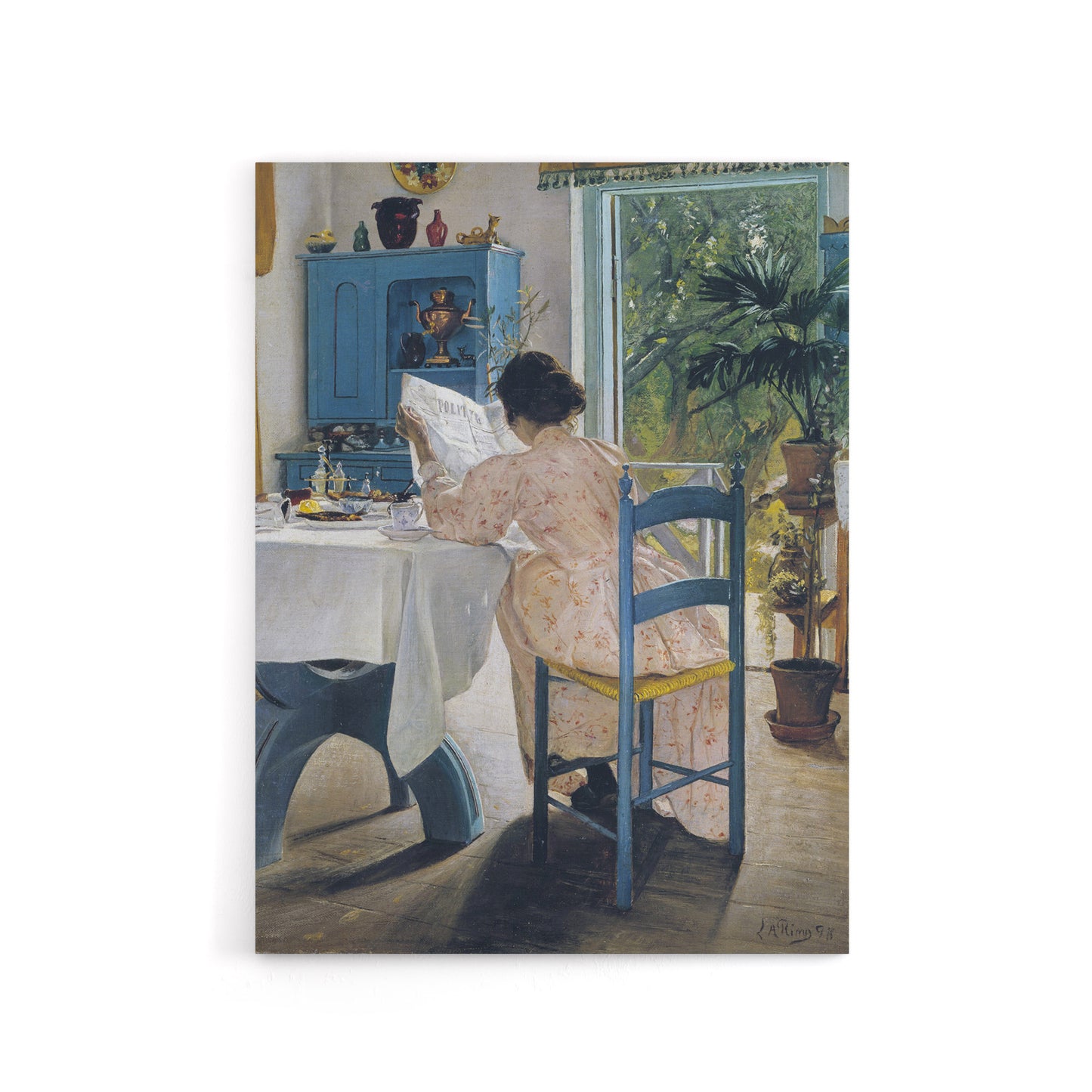 Laurits Andersen Ring Sigrid At Breakfast Canvas Wall Art Print