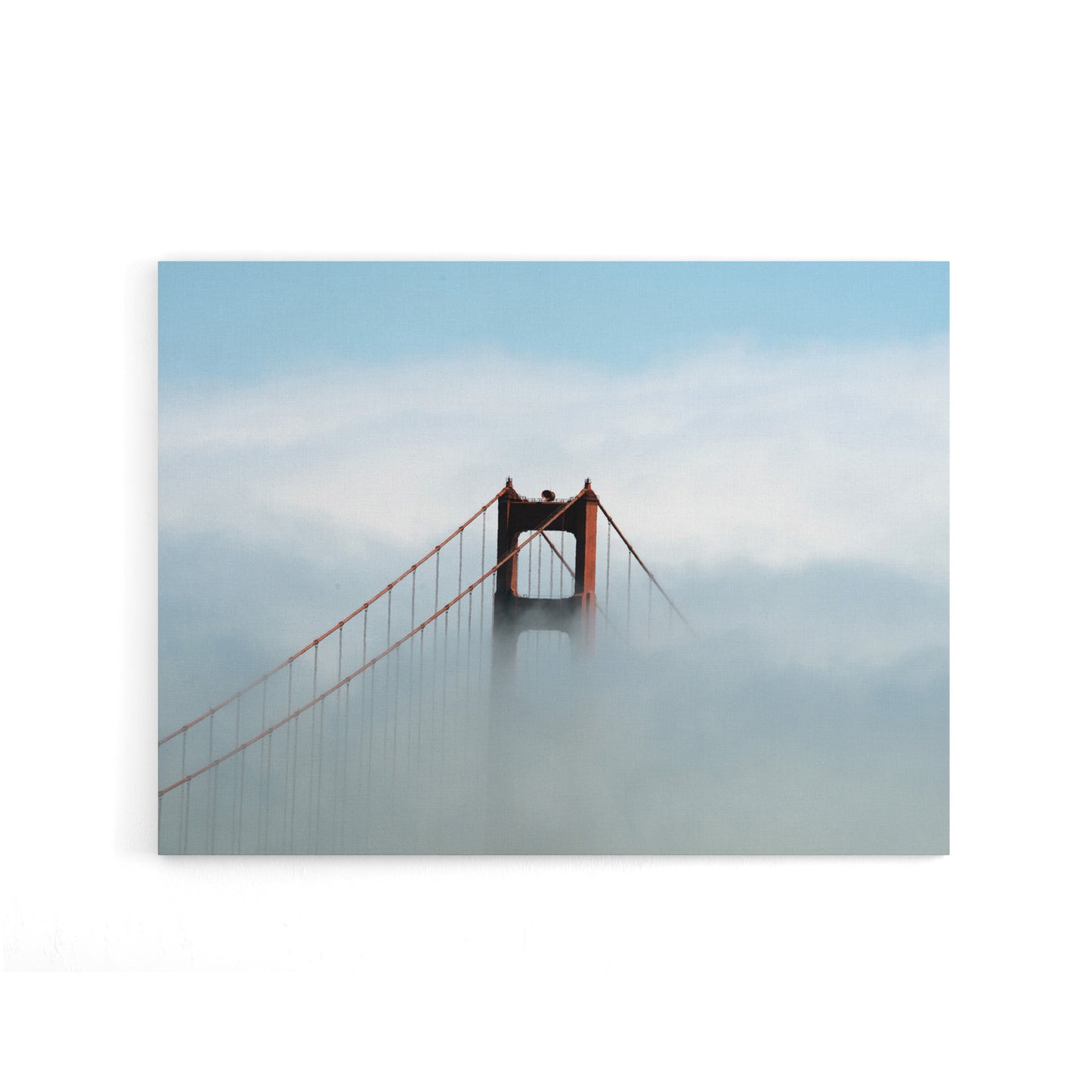 Highsmith Photo Golden Gate Bridge Fog Canvas Wall Art Print