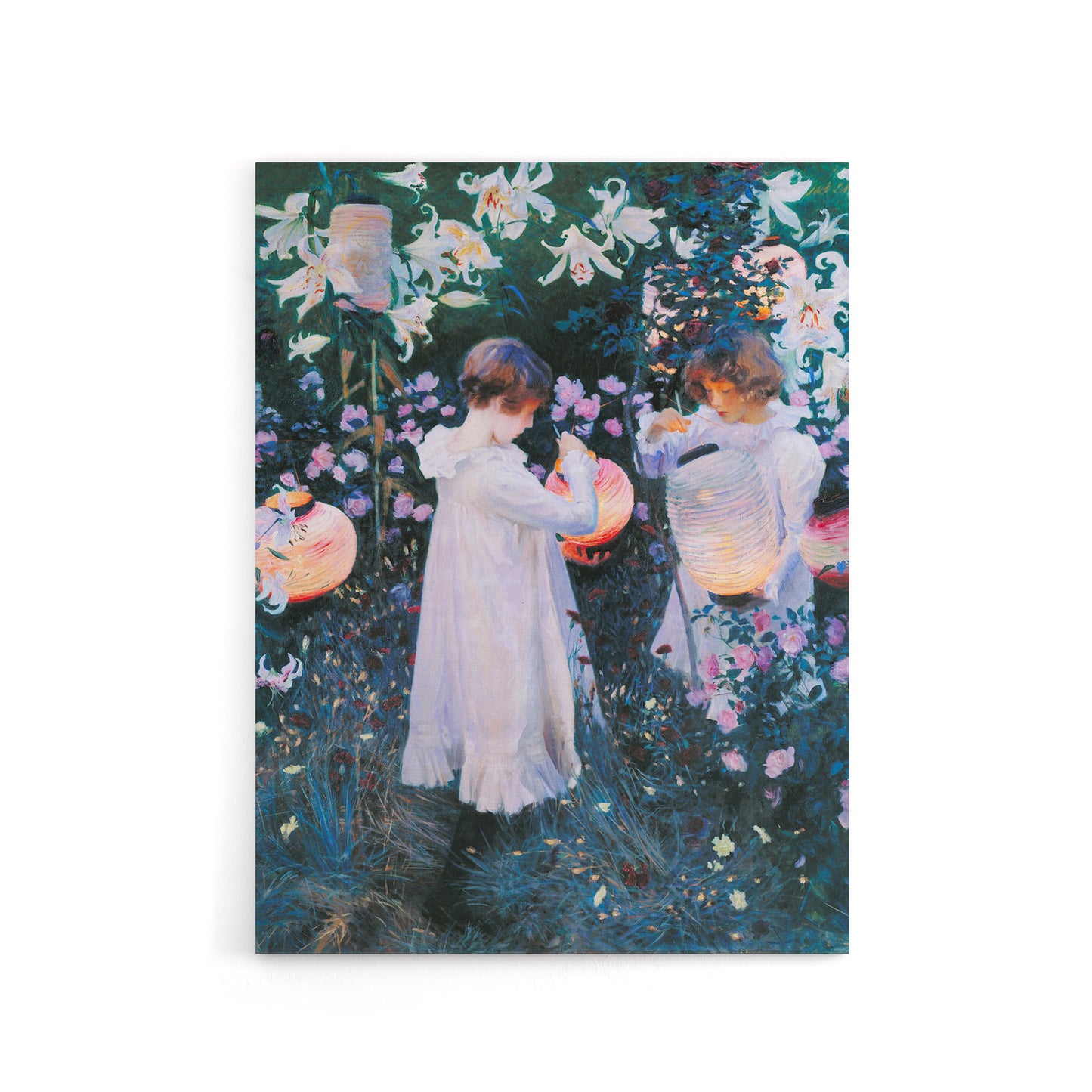 John Singer Sargent Carnation Lily Rose Canvas Wall Art Print