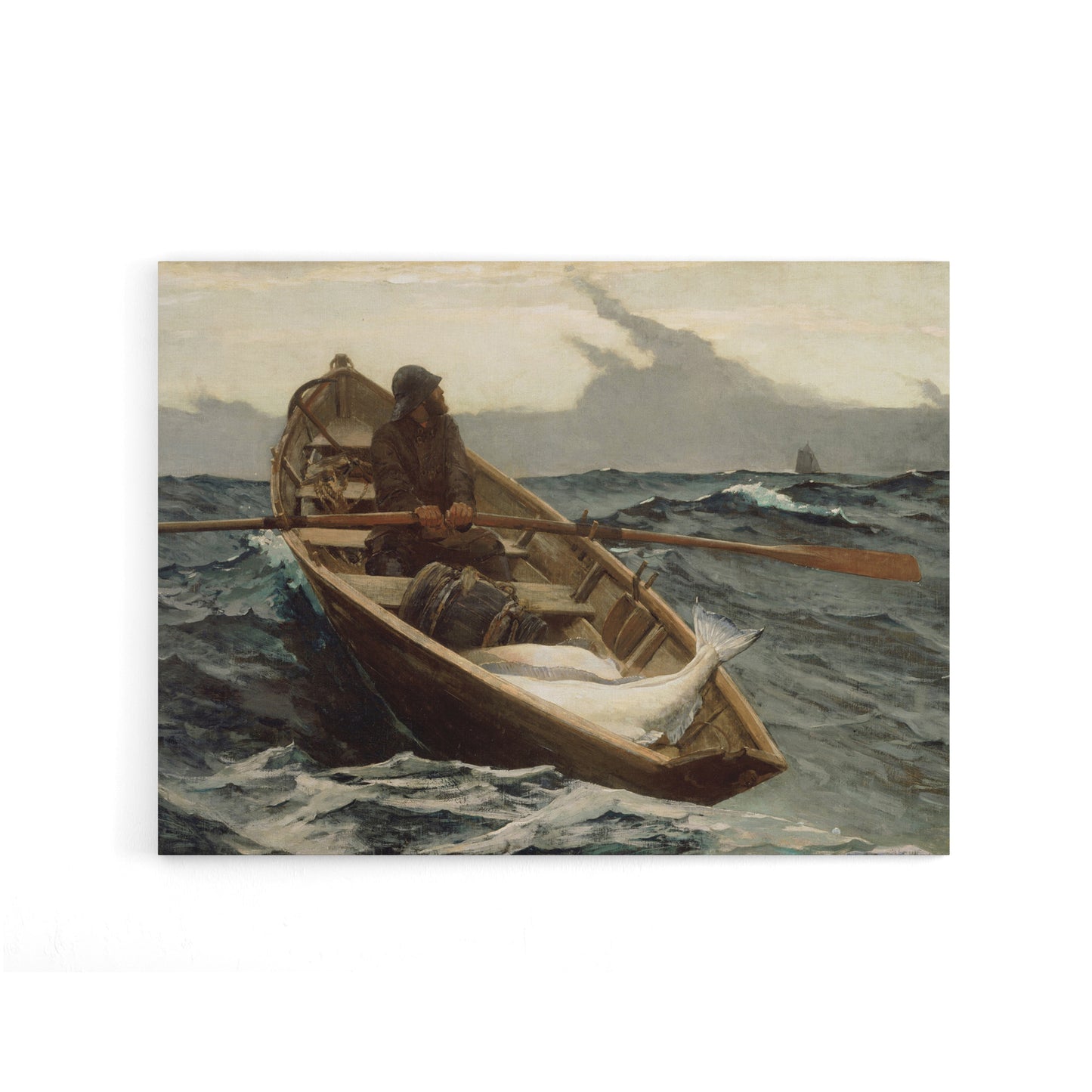 Winslow Homer The Fog Warning Canvas Wall Art Print