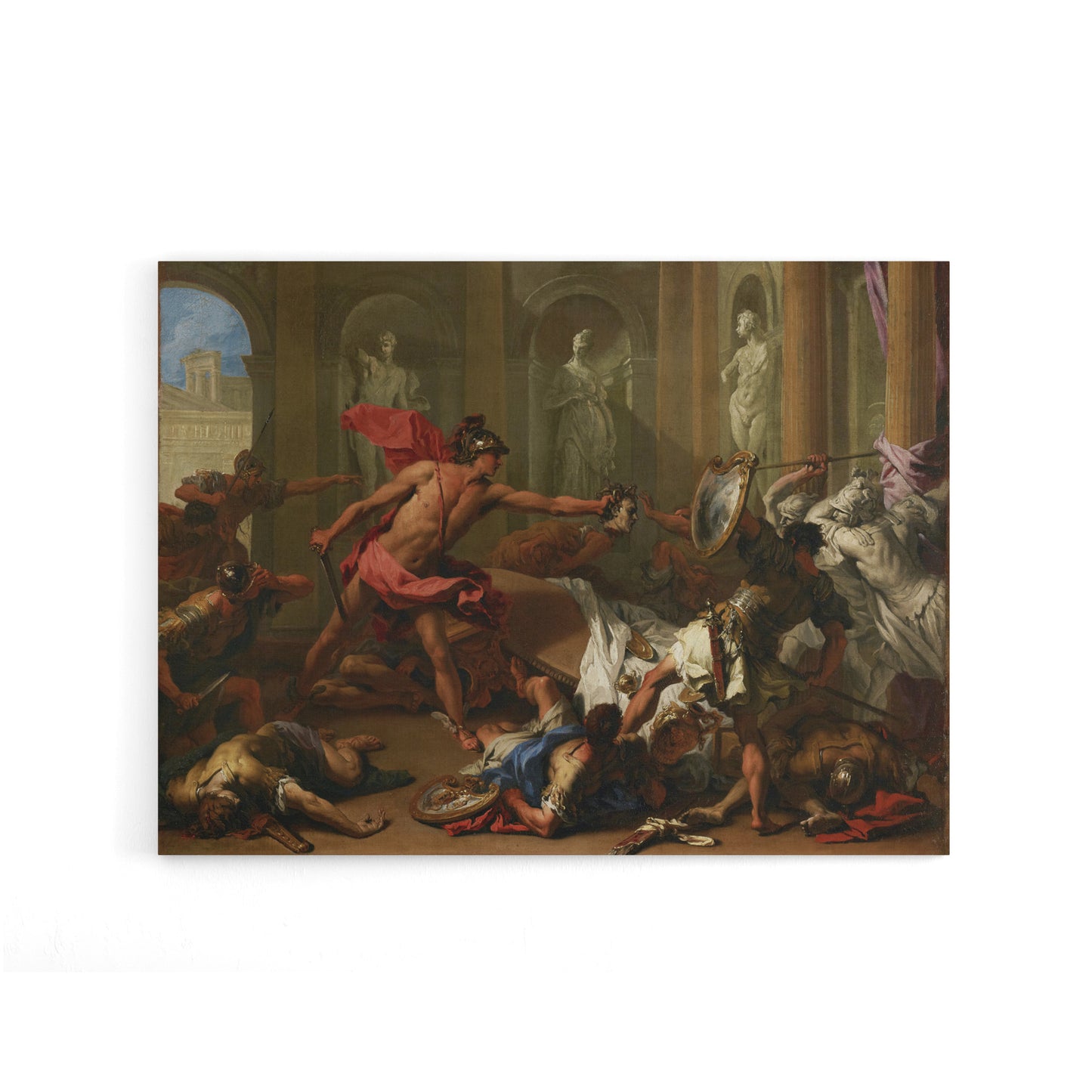 Ricci Perseus With The Head Of Medusa Canvas Wall Art Print