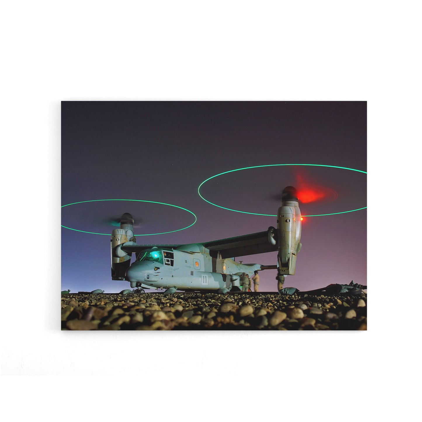 US Navy V 22 Osprey Tritrotor Aircraft Canvas Wall Art Print