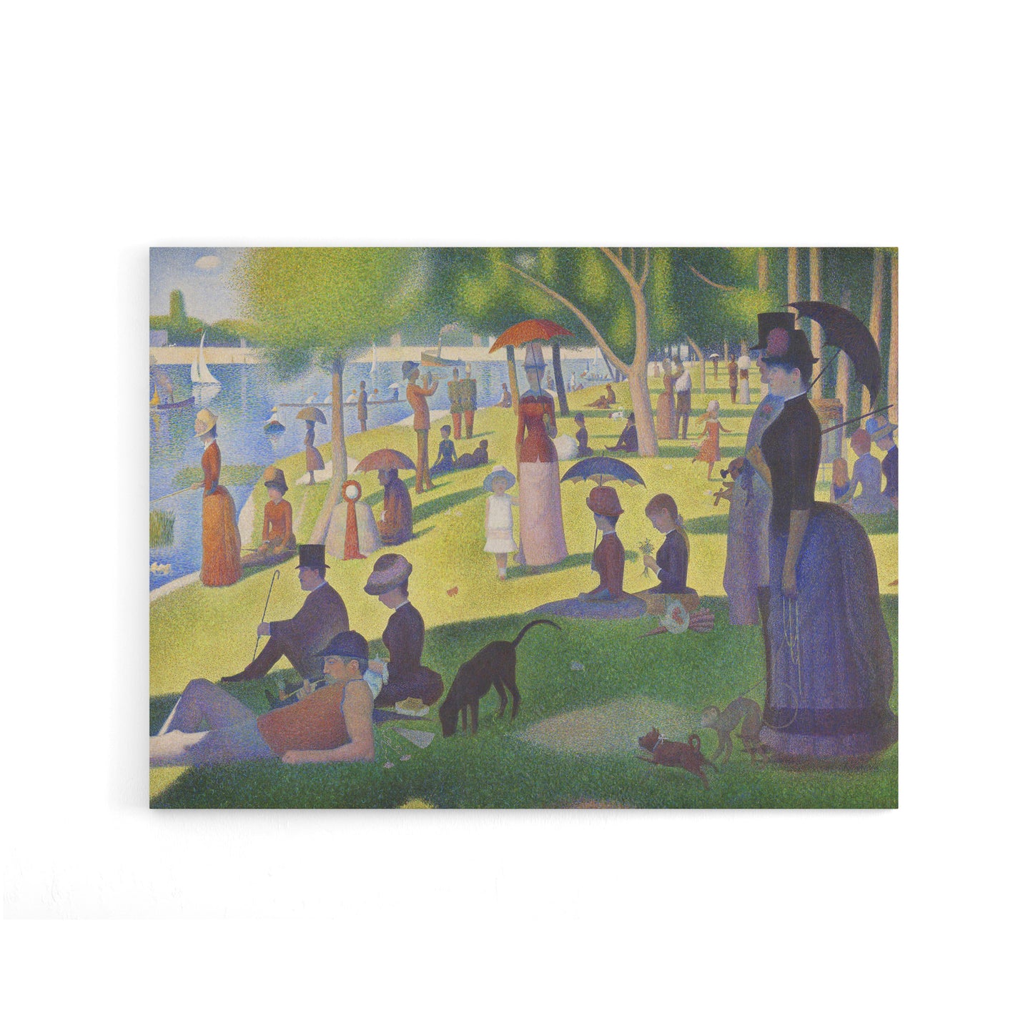 Seurat Sunday Afternoon Island Canvas Wall Art Print