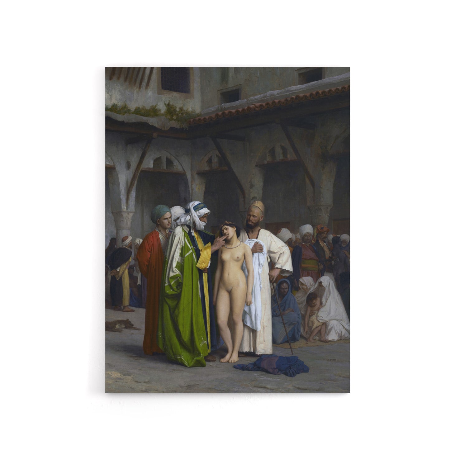Jean Leon Gerome Slave Market Canvas Wall Art Print