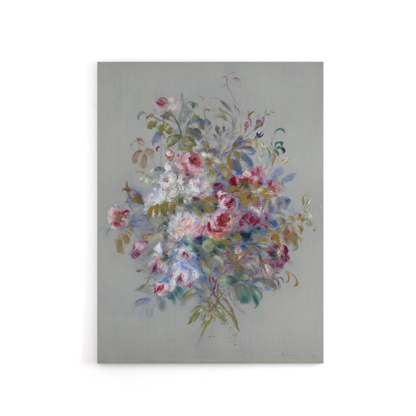 Renoir Bouquet Of Roses 1879 Canvas Wall Art Print