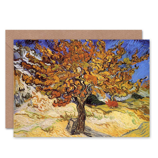 Vincent Van Gogh Mulberry Tree 1889 Old Master Greeting Card