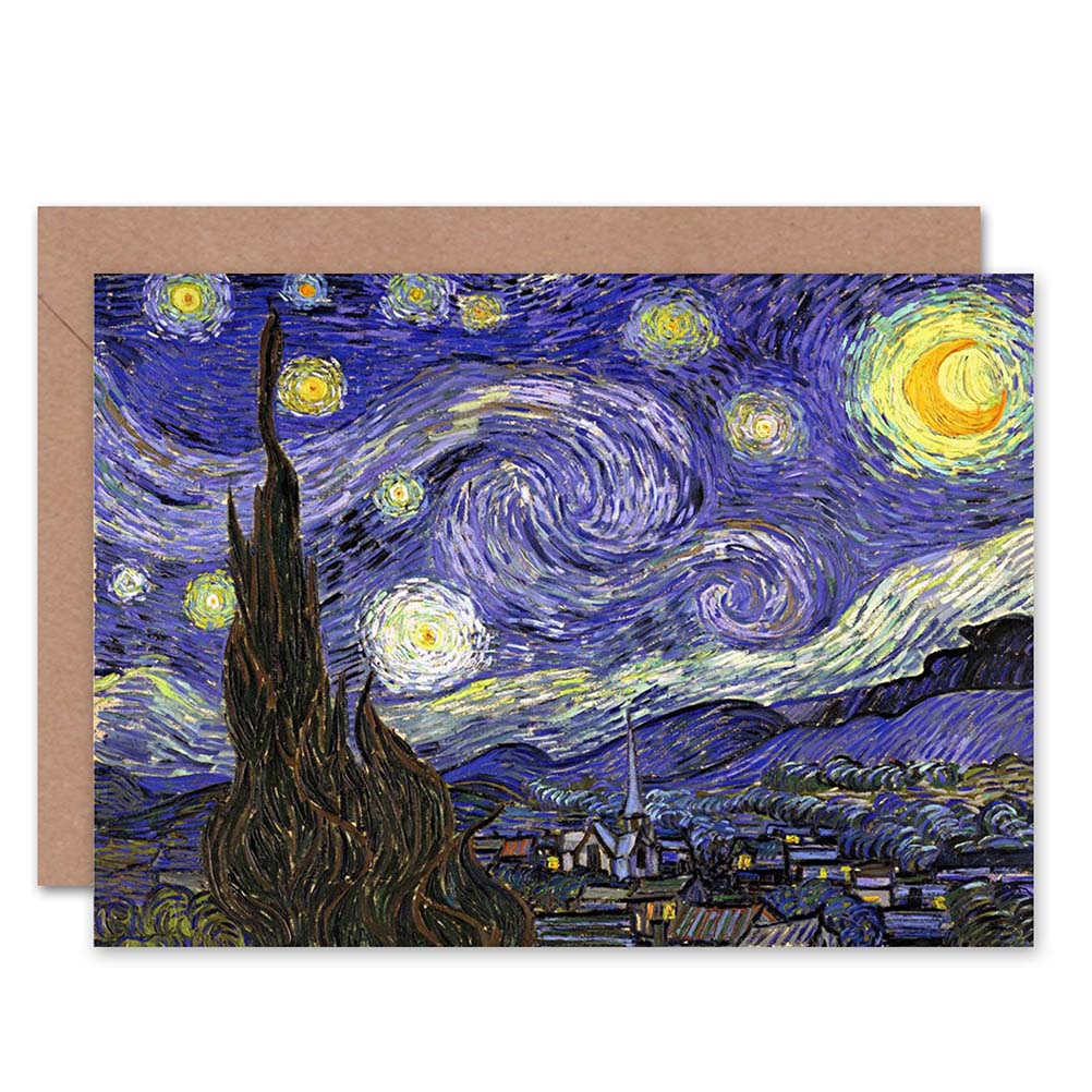 Vincent Van Gogh Starry Night Greeting Card
