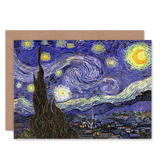 Vincent Van Gogh Starry Night Greeting Card