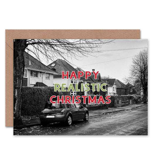 Happy Realistic Xmas Dull Street Alternative Christmas Card