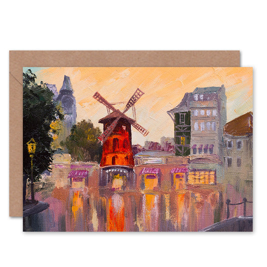 Moulin Rouge Painting Greeting Card