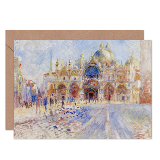 Renoir The Piazza San Marco Venice Fine Art Greeting Card