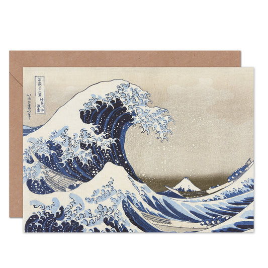 Hokusai Under Wave Kanagawa 36 Views Mount Fuji Fine Art Greeting Card
