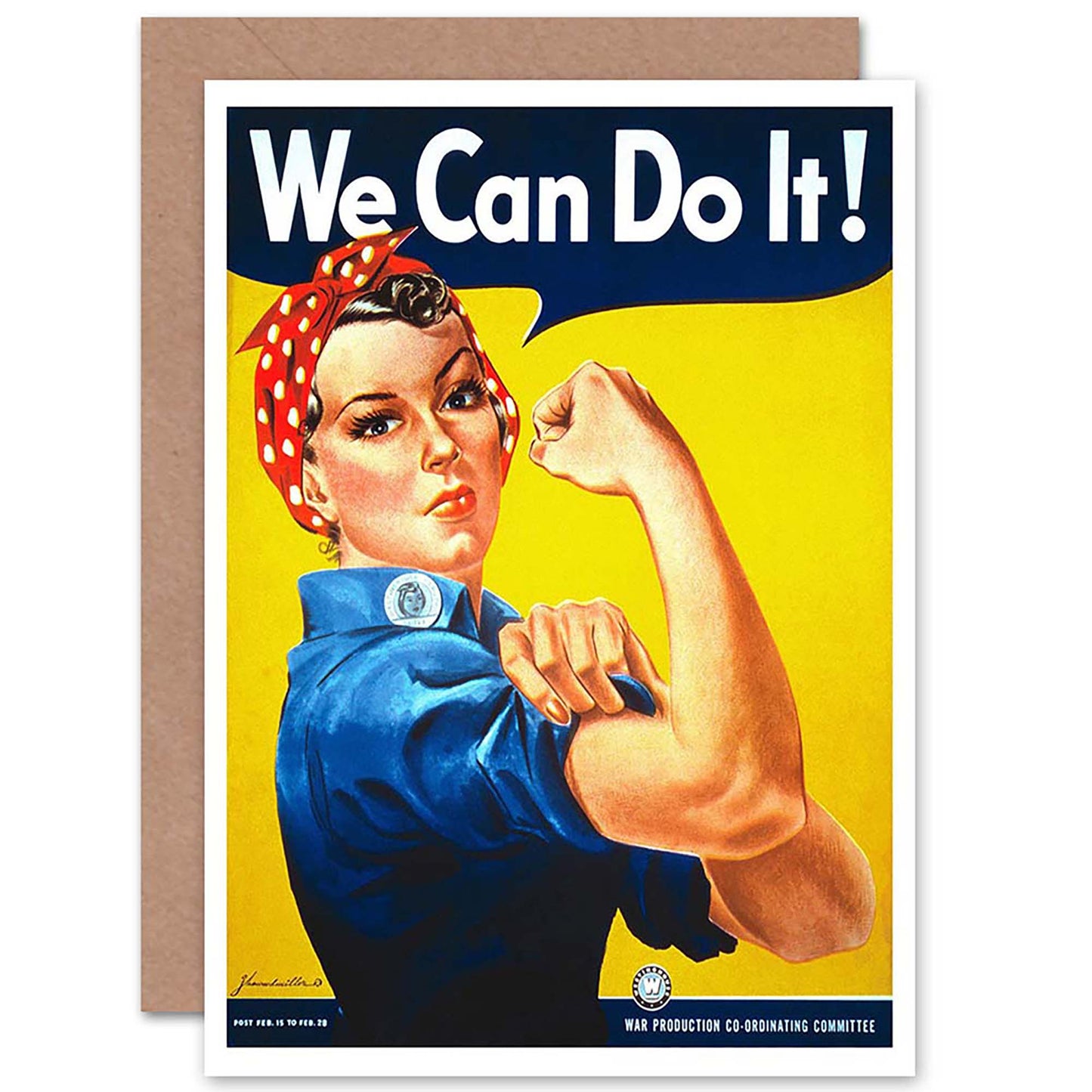 Vintage Feminism We Can Do It Women Birthday Card