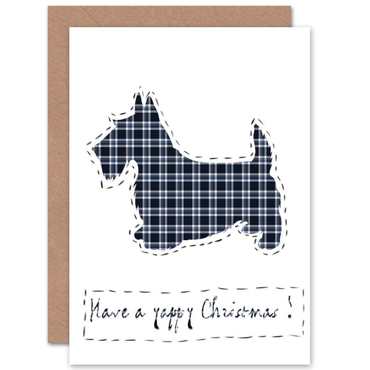 Scottie Dog Have a Yappy Christmas Card