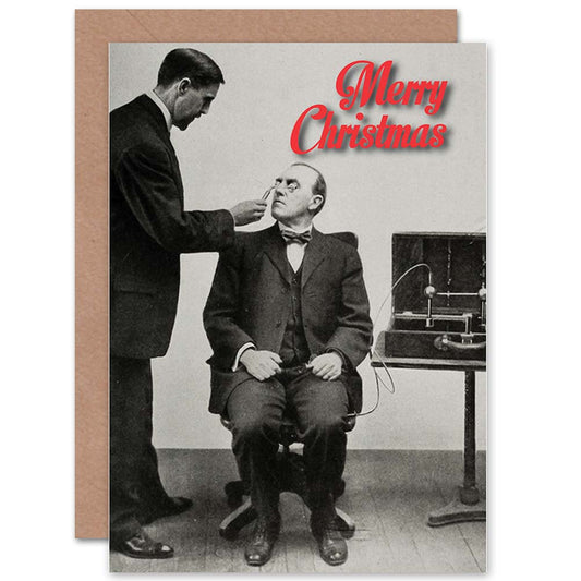 Weird Electric Eye Test Alternative Christmas Card