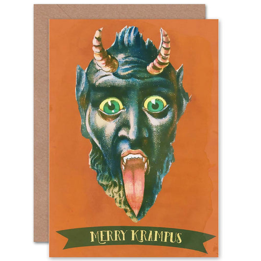 Merry Krampus Anti Santa Funny Christmas Card