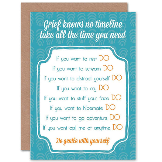 Empathy Grief Timeline Present Sympathy Card