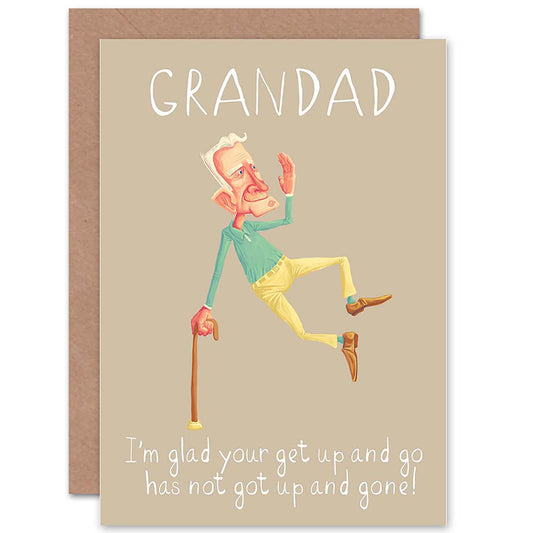 Clicking Heels Get Up Go Funny Birthday Card